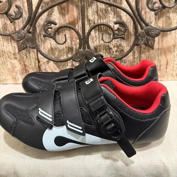 Peloton Black and Red Cycling Shoes 44 - Picture 4 of 9